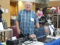 Bill from BK 2 Way Radio with his display